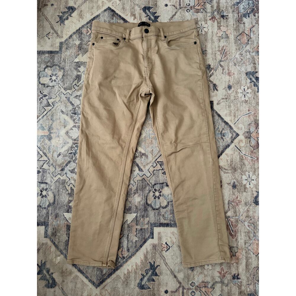 Banana Republic Traveler Pants Mens 34x30 Khaki 5 Pocket Stretch Casual Chino